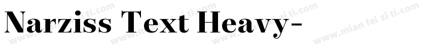 Narziss Text Heavy字体转换